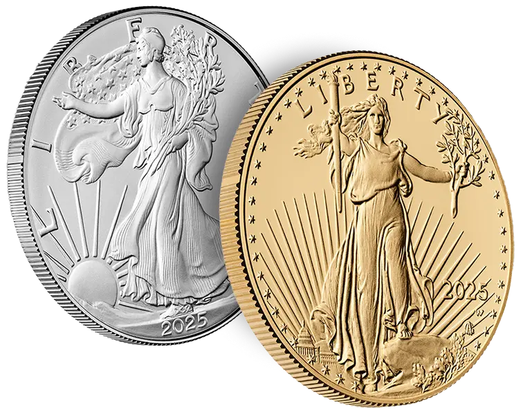 Golden and Silver Coins Illustration